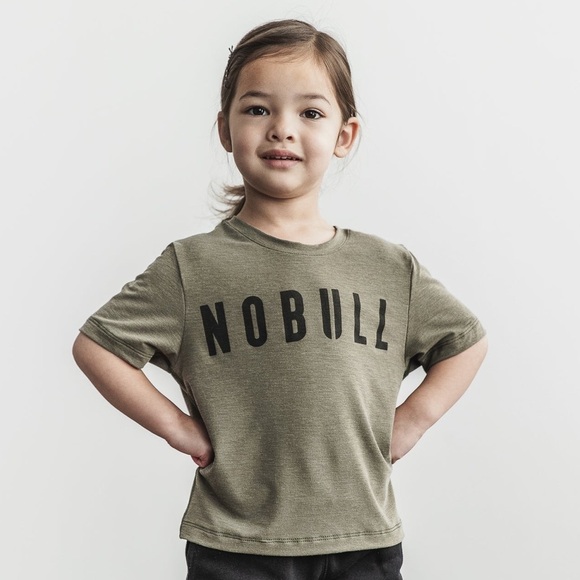 NWT NOBULL Kid’s Tee - Various - Army Green - Picture 2 of 4